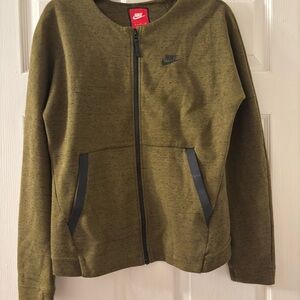 Nike Khaki Green Full-Zip Jacket